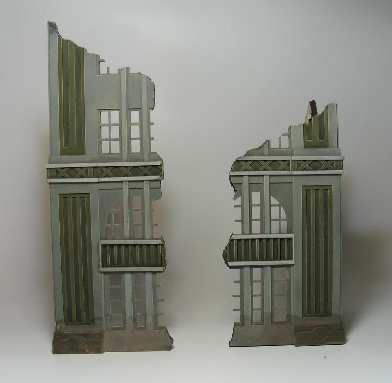 Ruins, Terrain, 3 level ruin next to 2 level ruin