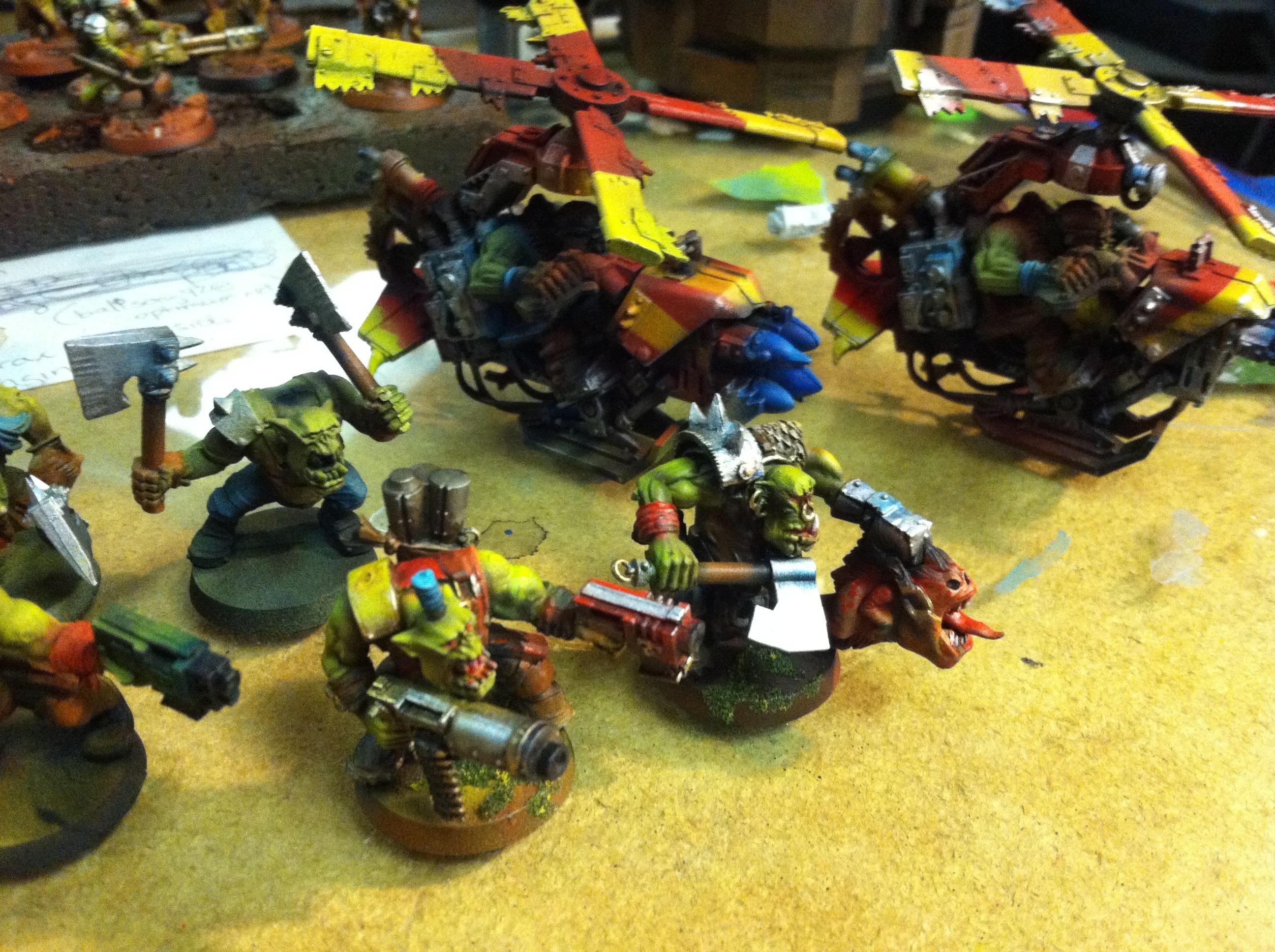 Airbrushed, Orks, Warhammer 40,000