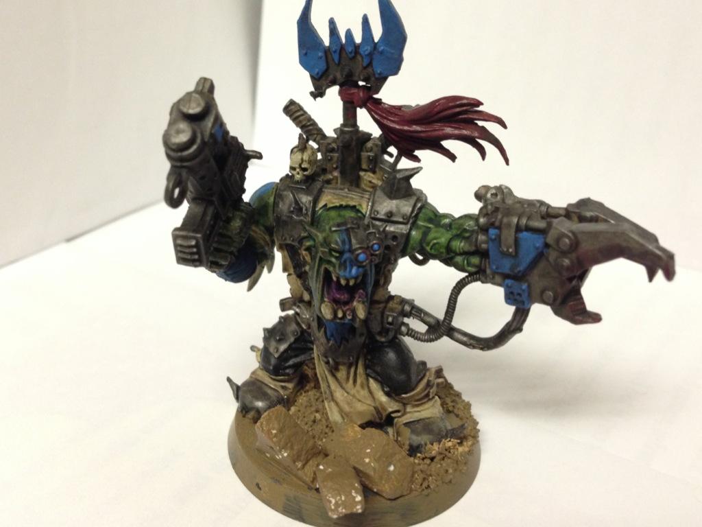 First up is the Warboss have the eyes painted but not in this picture