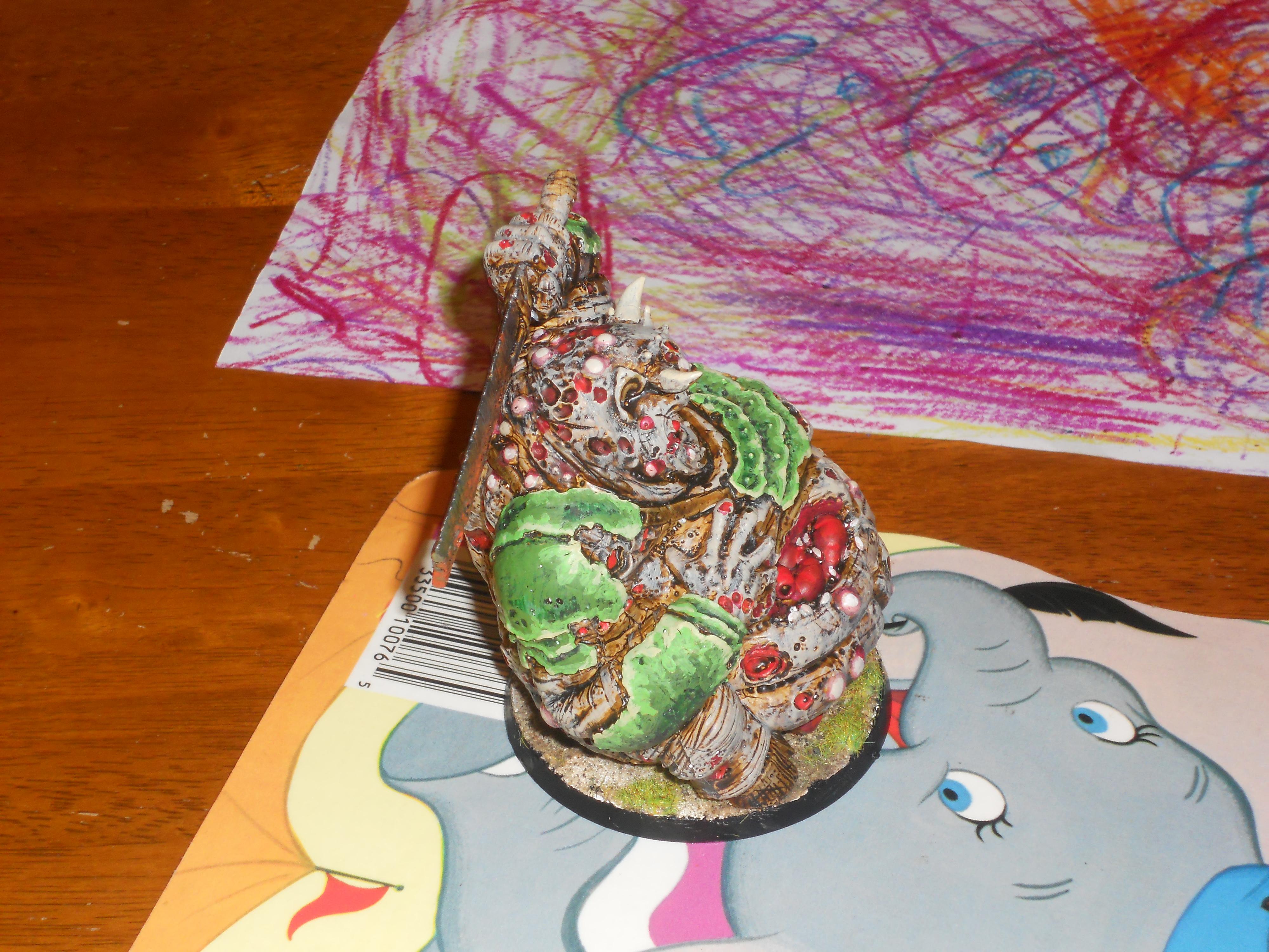 The armor, not dry brushed, just layered. I like the effect