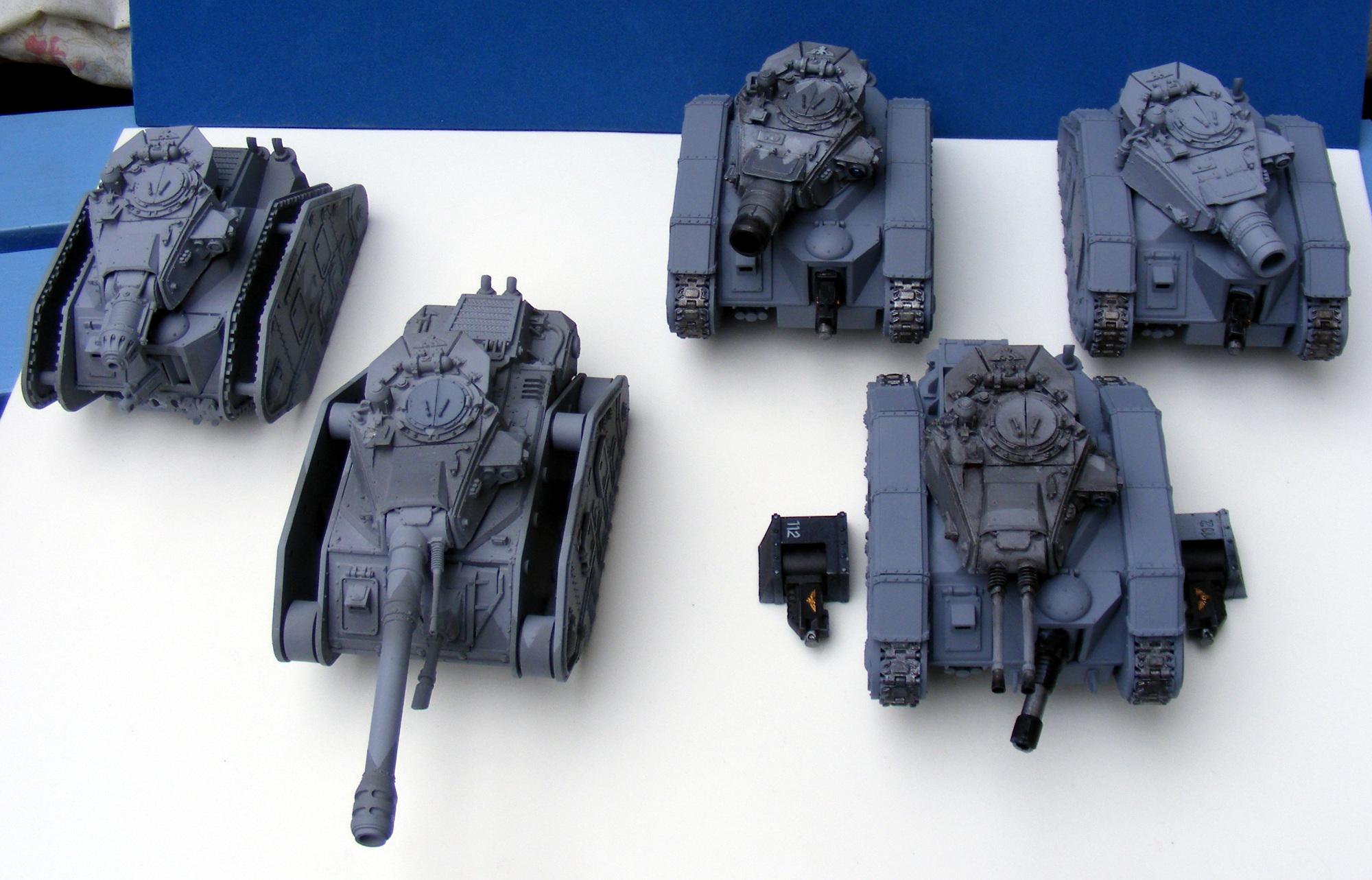 Armoued Battlegroup, Imperial Guard, Leman Russ, Warhammer 40,000, Work In Progress