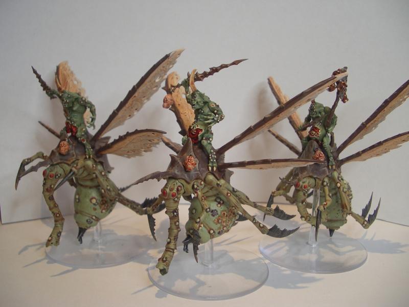 Chaos Daemons, Nurgle, Plague Drone, Plaguebearers