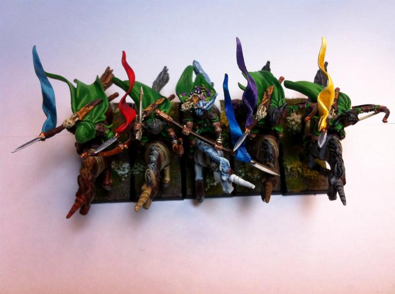 Elves, Glade Riders, Horses, Mounts, Unicorns, Warhammer Fantasy, Wood