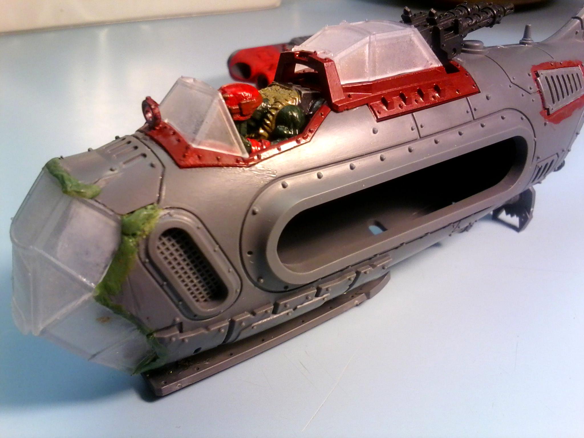 Aircraft, Bomber, Conversion, Dakka Jet, Dakkajet, Flyer, Kitbash, Orks, Plane, Waaagh Plane, Warhammer 40,000, Work In Progress