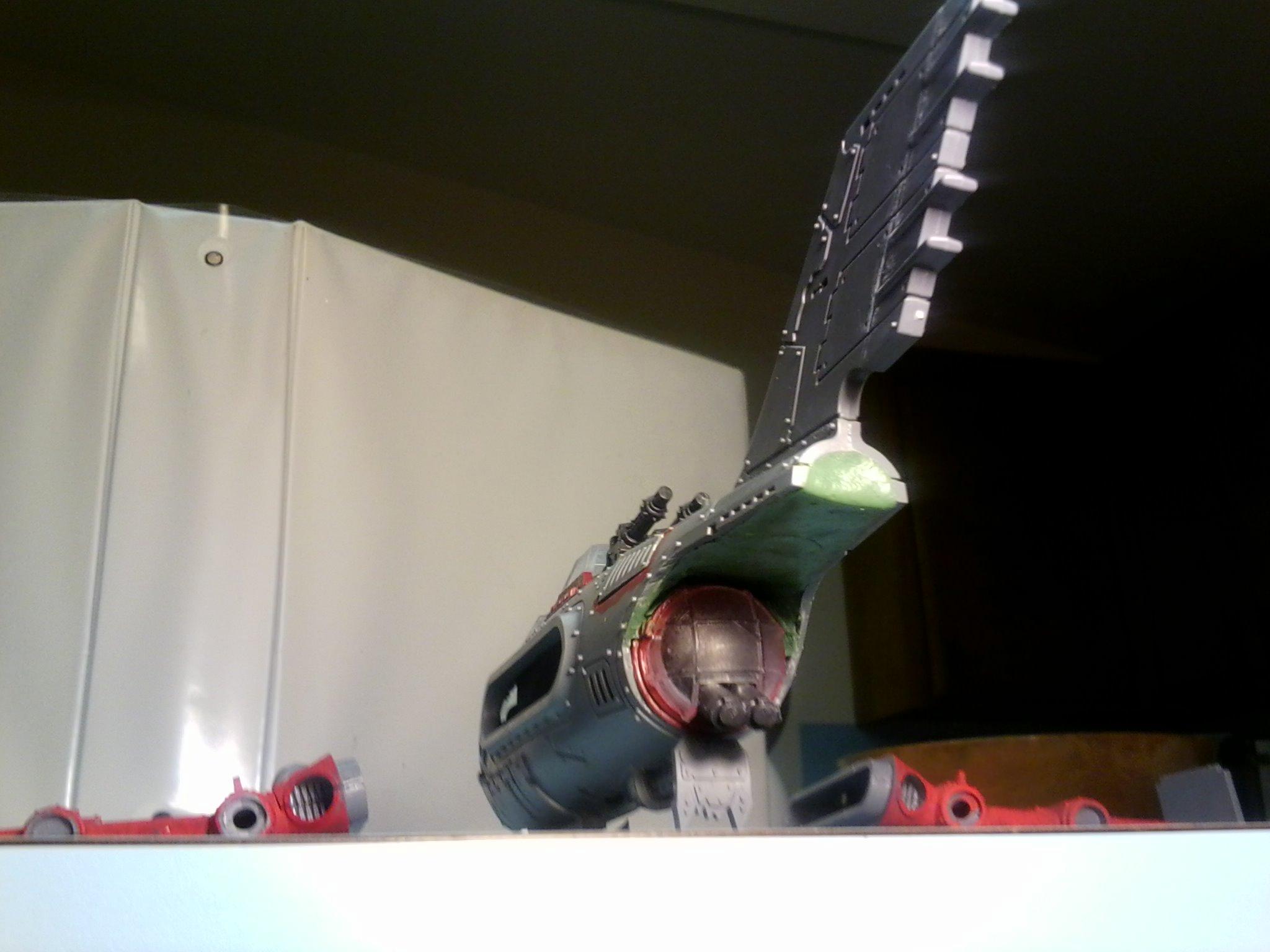 Aircraft, Bomber, Conversion, Dakka Jet, Dakkajet, Flyer, Kitbash, Orks, Plane, Waaagh Plane, Warhammer 40,000, Work In Progress