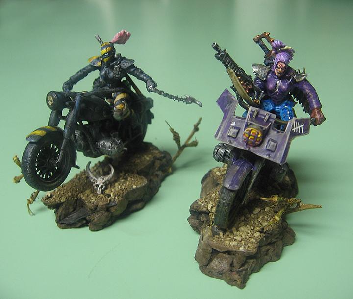 Bike, Necromunda, Rhoda Hazard &amp; Purple Rayne