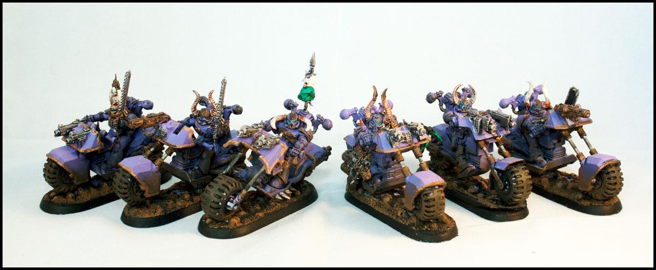 Bike, Chaos Space Marines, Noise Marines, Slaanesh