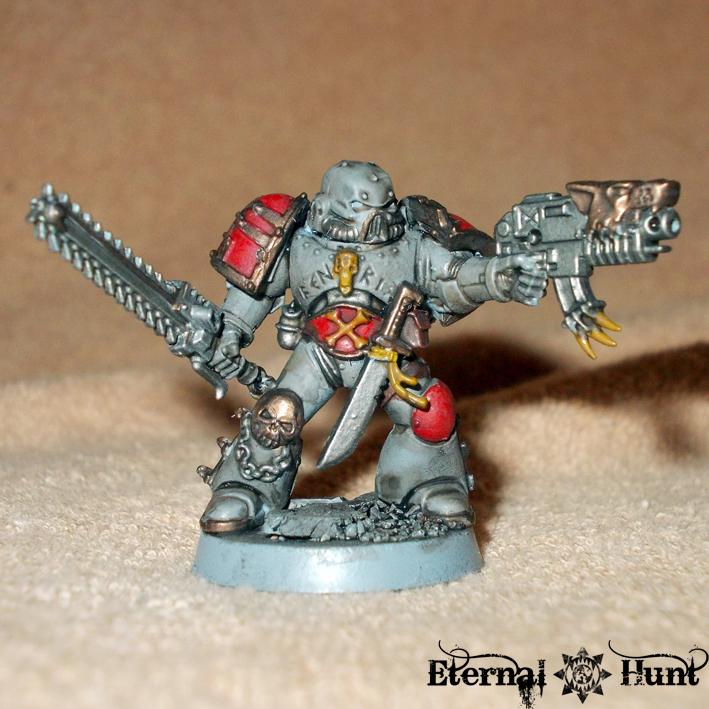 Chaos, Conversion, Khorne, Khorne Wolves, Paintjob, Renegade, Space Wolves, Traitor Wolves, Warhammer 40,000, Work In Progress