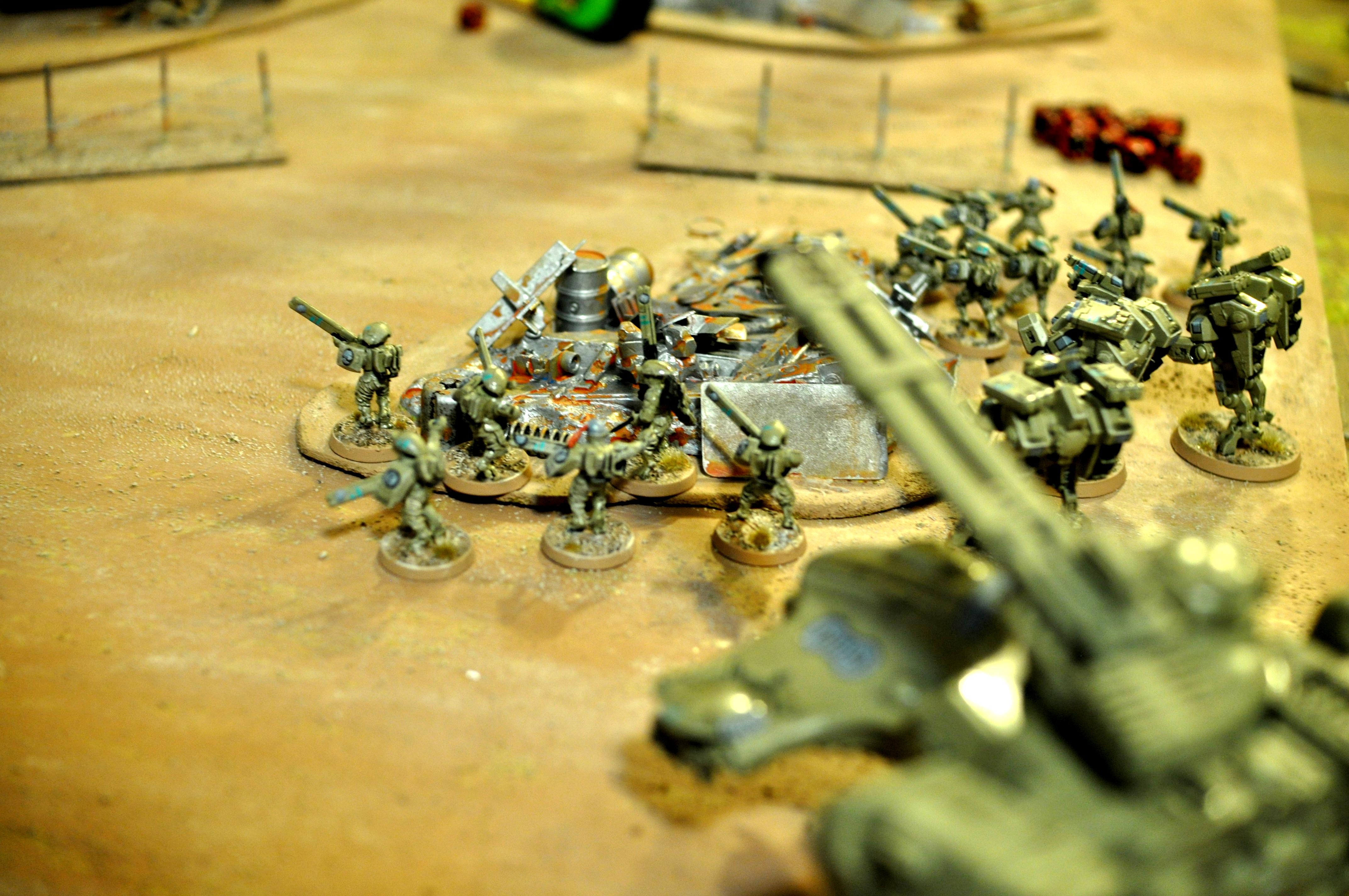 Tau in the scrap yard