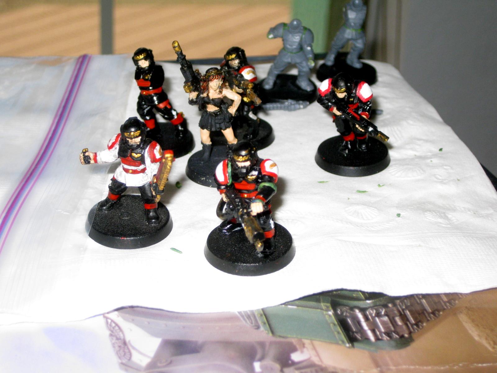 Command Squad, Company Command, Custom, Female, Female Ig, Flamer, Imperial Guard, Lasgun, Modelling, Raven Guard, Veteran