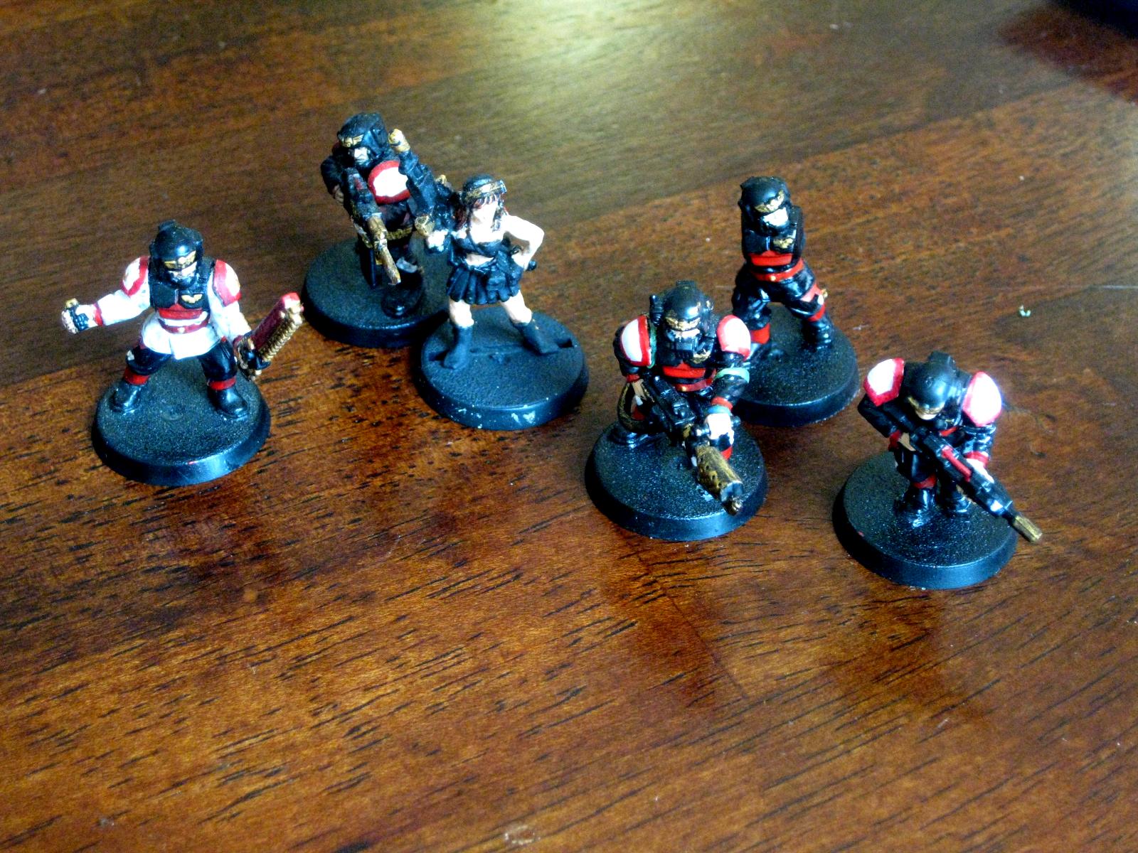 Command Squad, Company Command, Custom, Female, Female Ig, Flamer, Imperial Guard, Lasgun, Modelling, Raven Guard, Veteran
