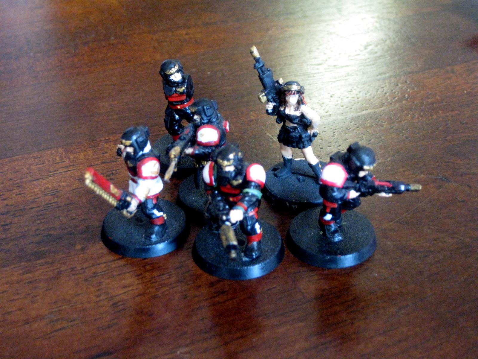 Command Squad, Company Command, Custom, Female, Female Ig, Flamer, Imperial Guard, Lasgun, Modelling, Raven Guard, Veteran