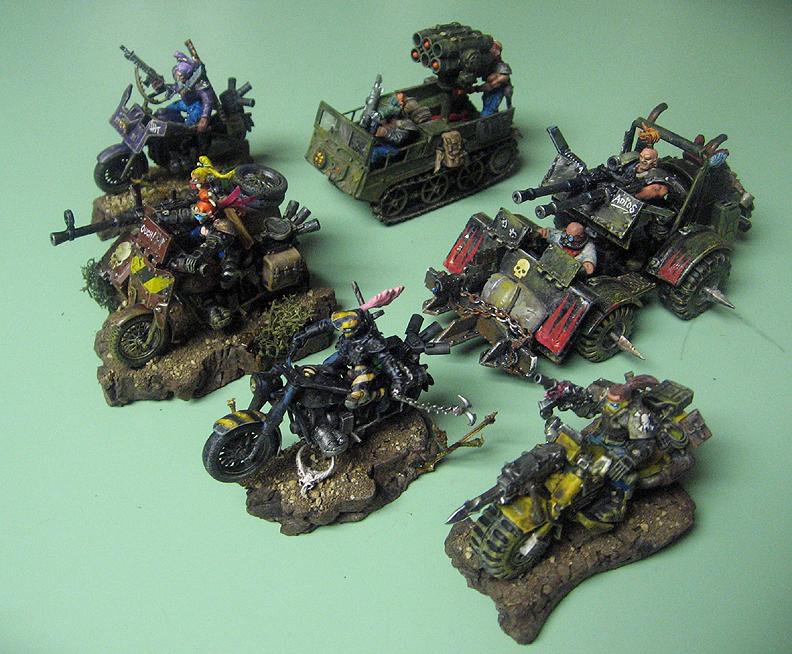 Ash Wastes, Bike, Bikers. Necromunda, Buggy