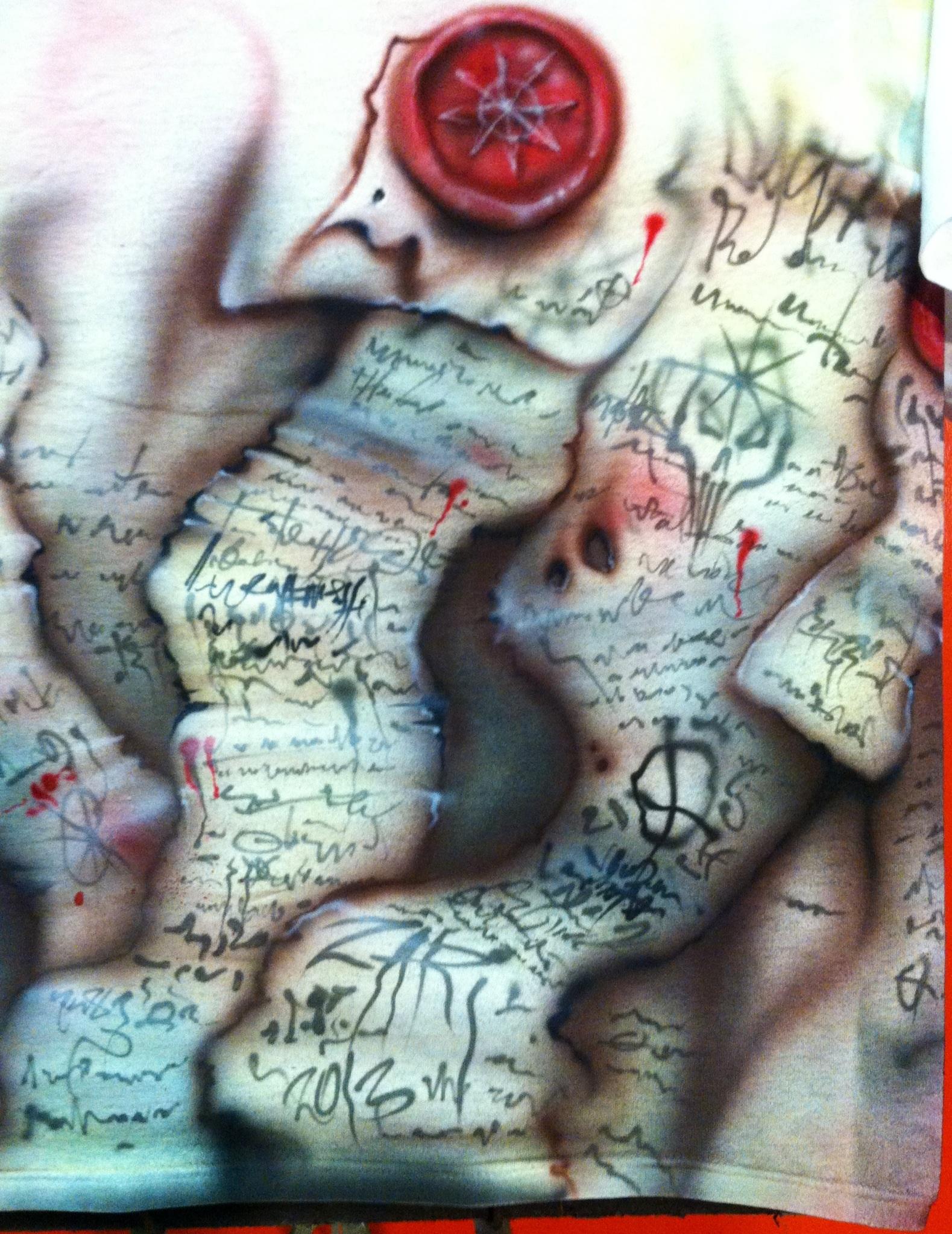 Airbrushed, Chaos, Pennants, Scrolls, Warhammer 40,000, Word Bearers
