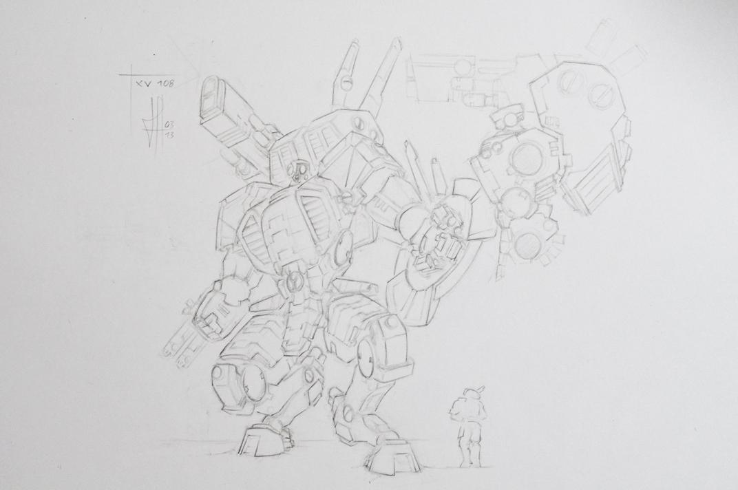 Battlesuit, Design, Drawing, Redesign, Riptide, Sketch, Tau, Warhammer 40,000