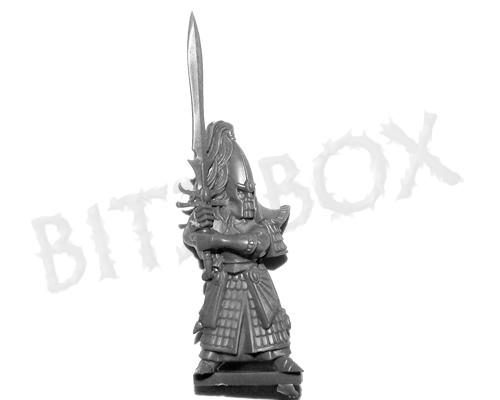 Blank high elf swordmaster of hoeth.  From an online retailer (no endorsement, I just wanted an unpainted picture), uploaded here to use the Army Painter
