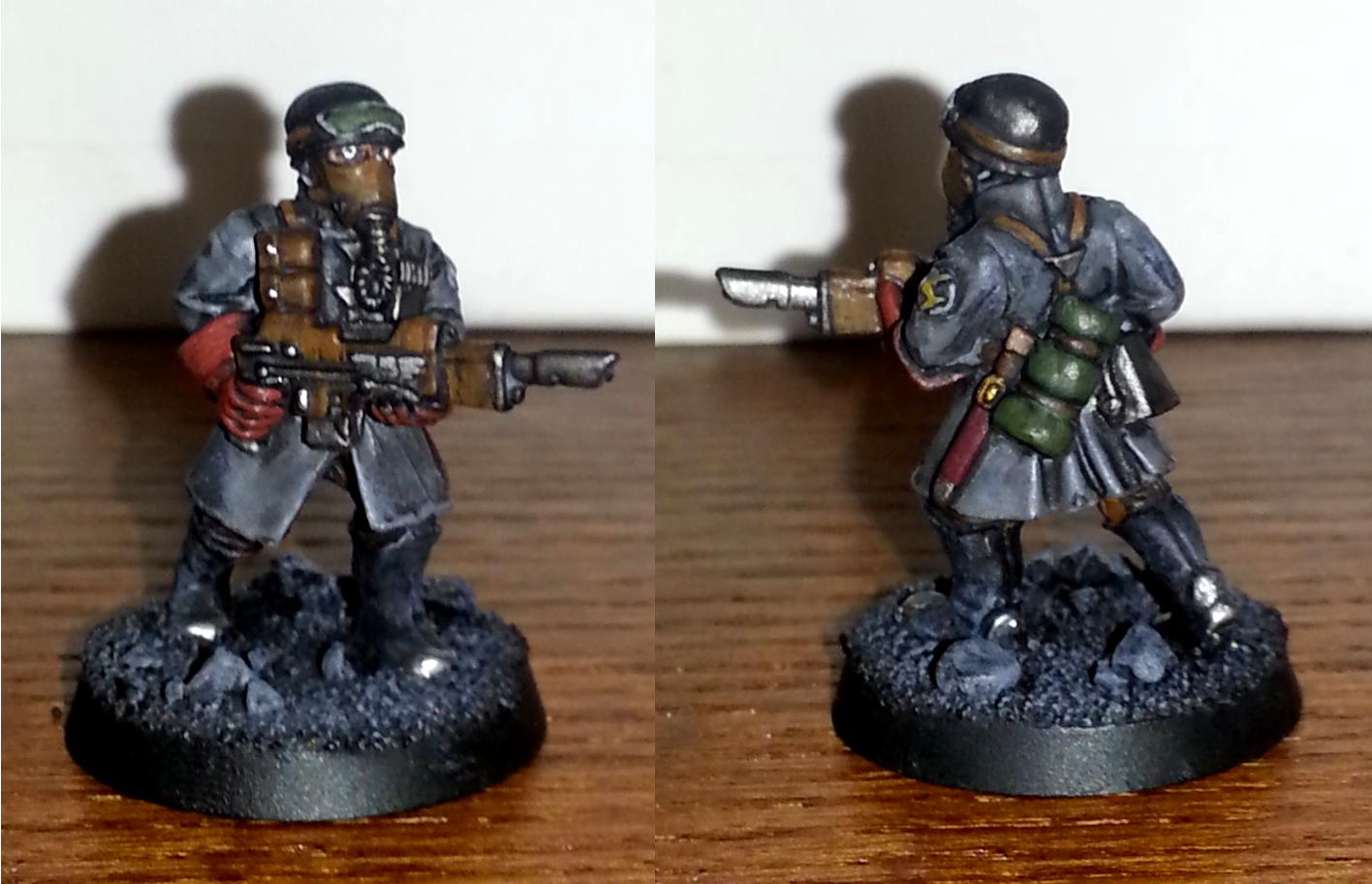 Brown, Gray, Grey, Guardsmen, Imperial Guard, Steel Legion