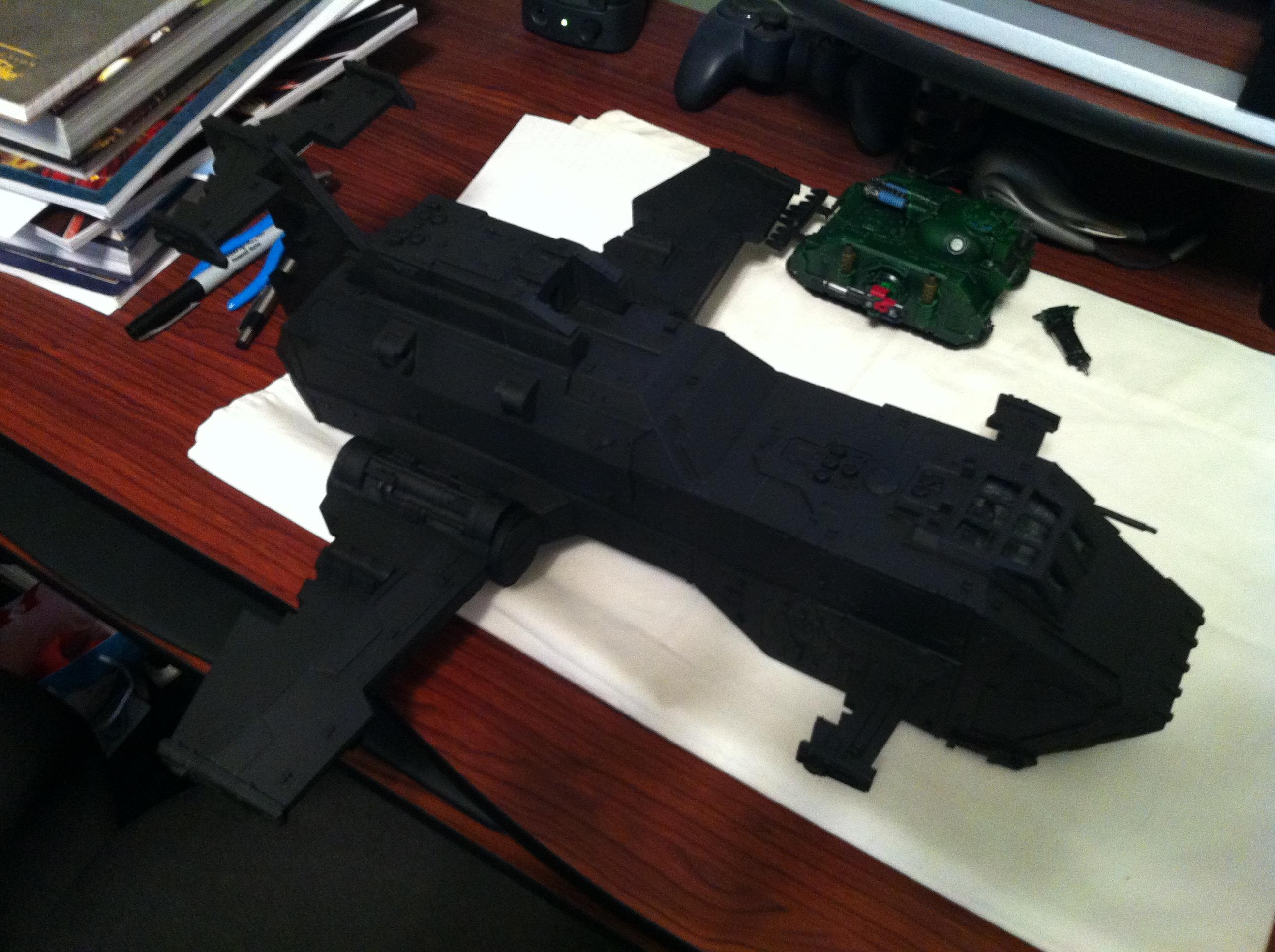 Forge World, Raven Guard, Space Marines, Thunderhawk, Work In Progress