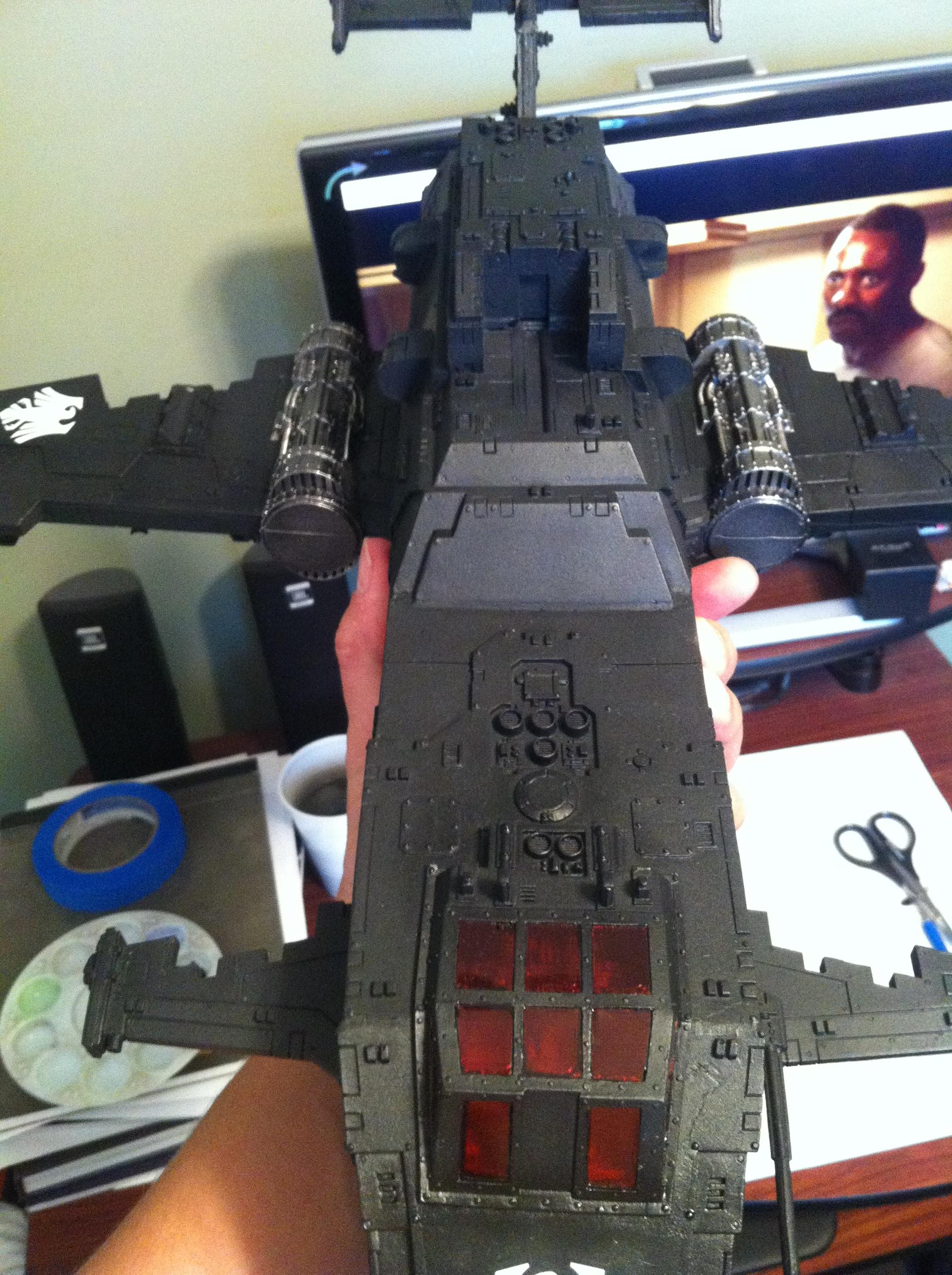 Forge World, Raven Guard, Space Marines, Thunderhawk, Work In Progress