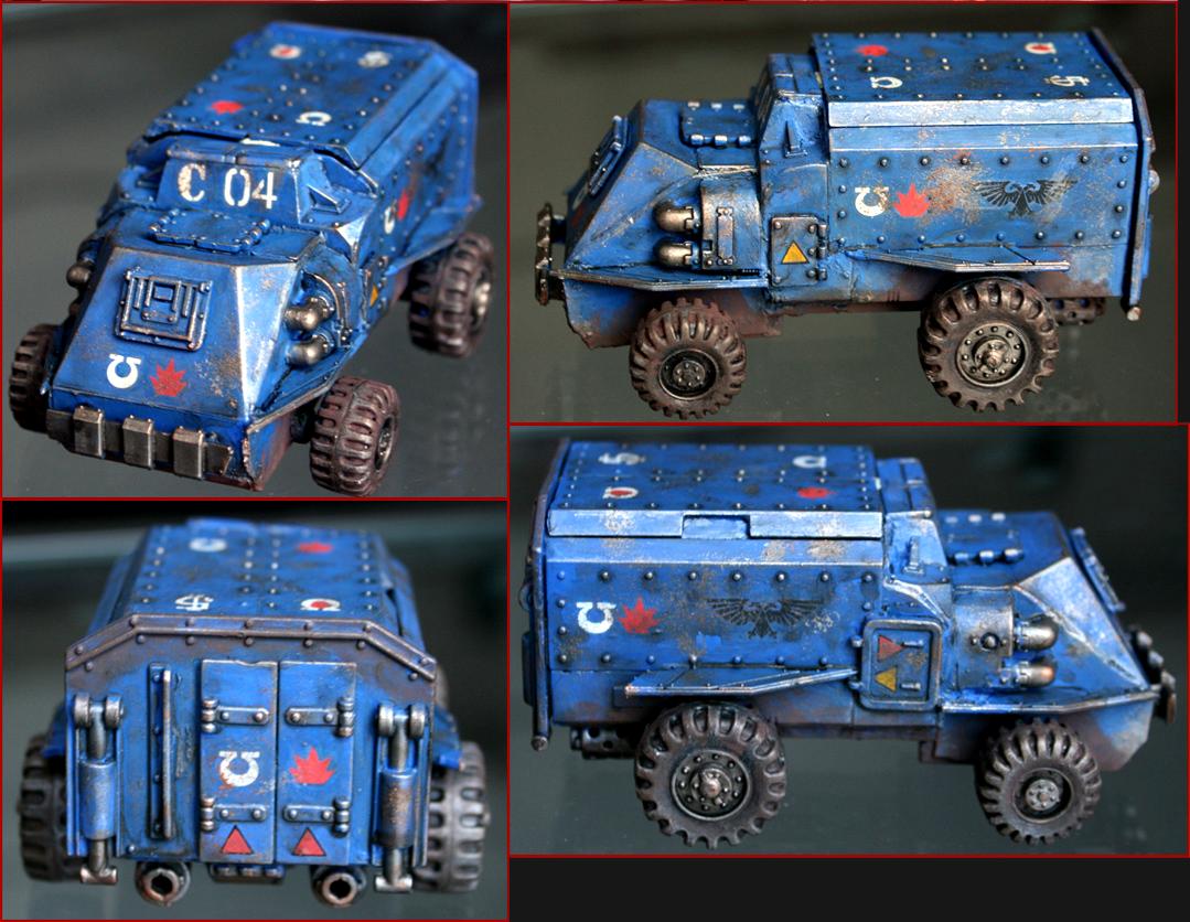 Ammo, Arkaal, Civilian, Rhino, Scenaries, Space, Space Marines, Truck, Truk, Ultramarines, Vehicle