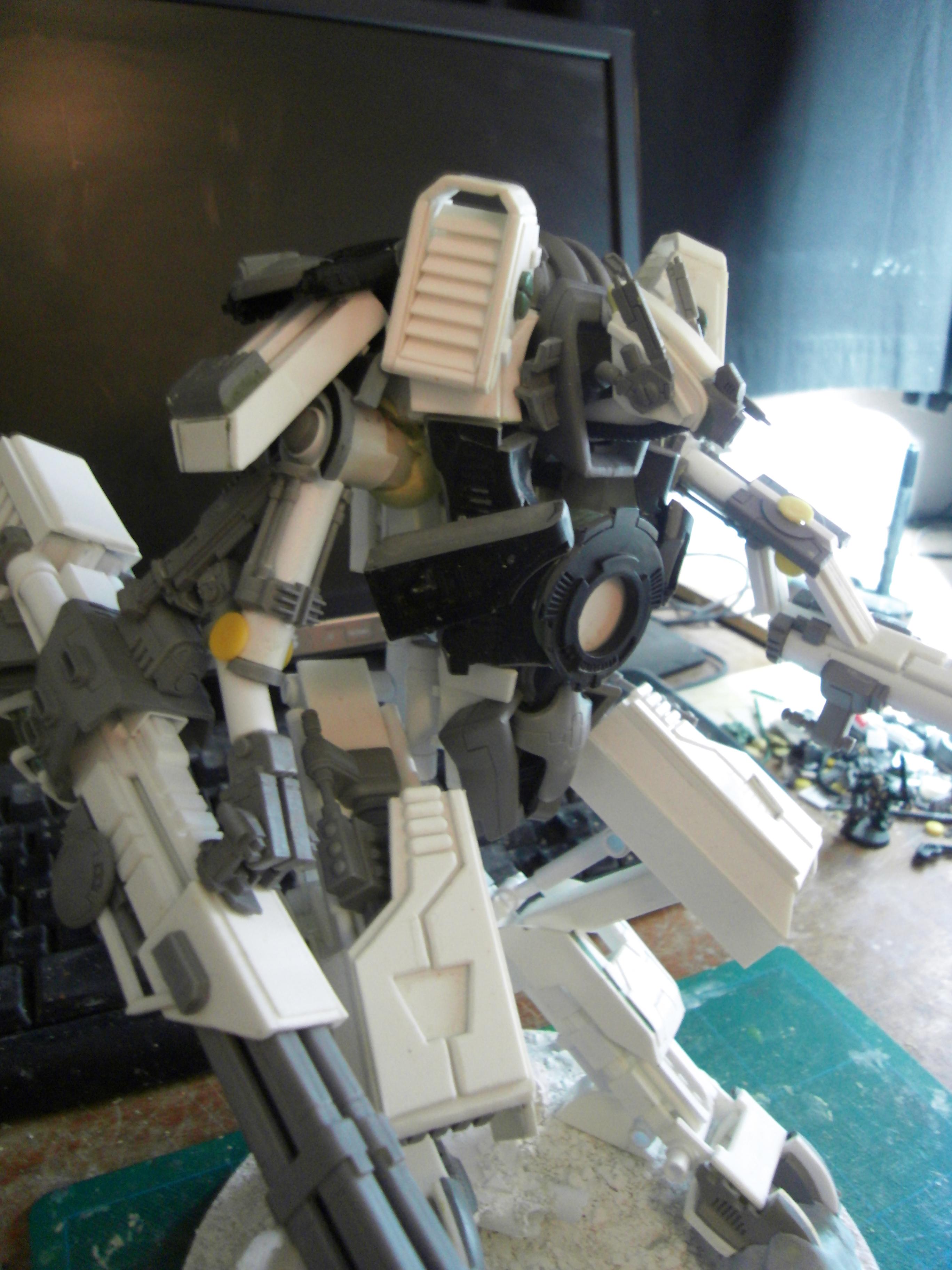 Battlesuit, Conversion, Empire, Heavy, Scratch Build, Tau, Titian, Uber Suit, Warhammer 40,000, Warhammer Fantasy