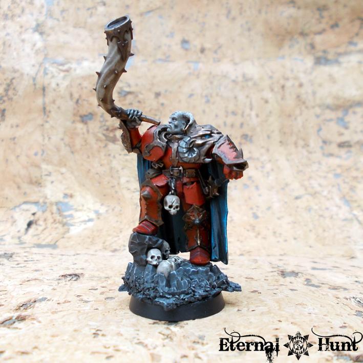 Chaos, Chaos Lord, Chaos Space Marines, Conversion, Counts As, Dark Apostle, Huntmaster, Khorne, Warhammer 40,000, World Eaters