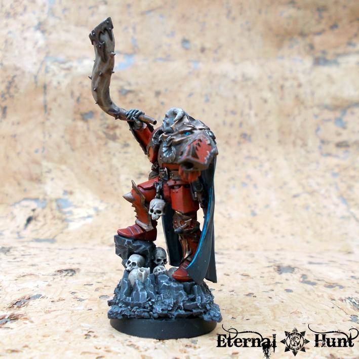 Chaos, Chaos Lord, Chaos Space Marines, Conversion, Counts As, Dark Apostle, Huntmaster, Khorne, Warhammer 40,000, World Eaters