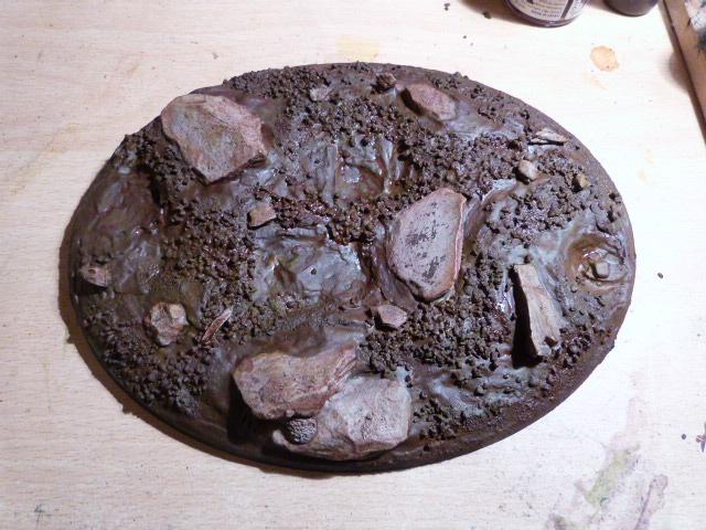 Given it a brown coating
