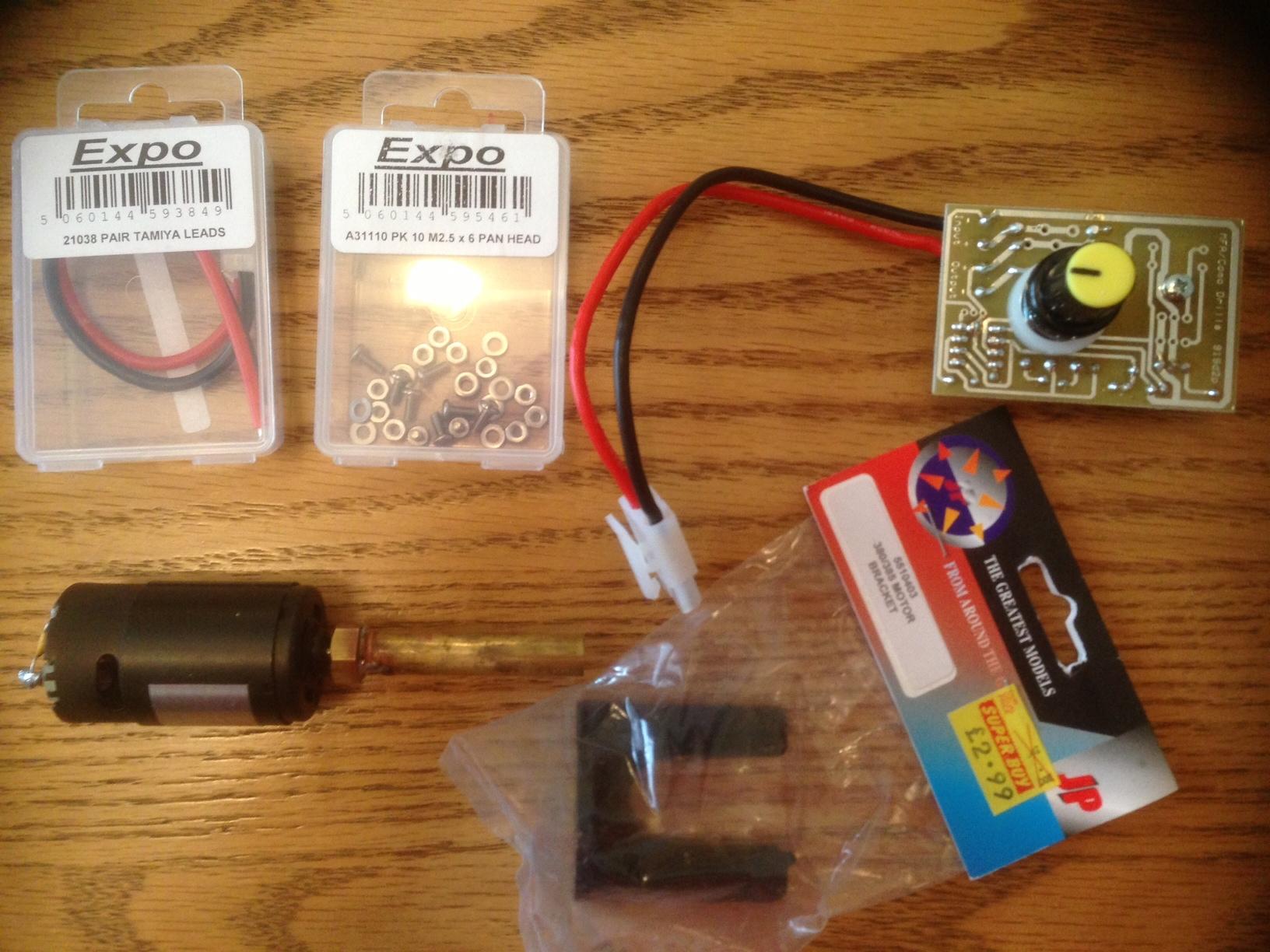 Some of the parts for the Assault cannon