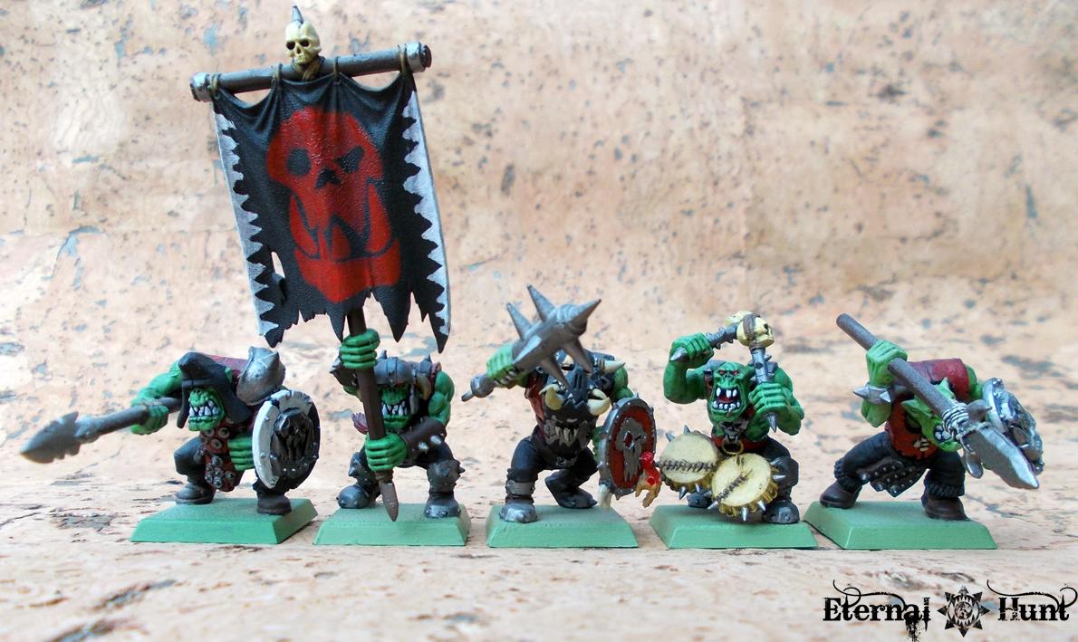 Goblins, Greenskins, Old Stuff, Orcs, Orcs &amp; Goblins, Paintjob, Warhammer Fantasy, Wfb