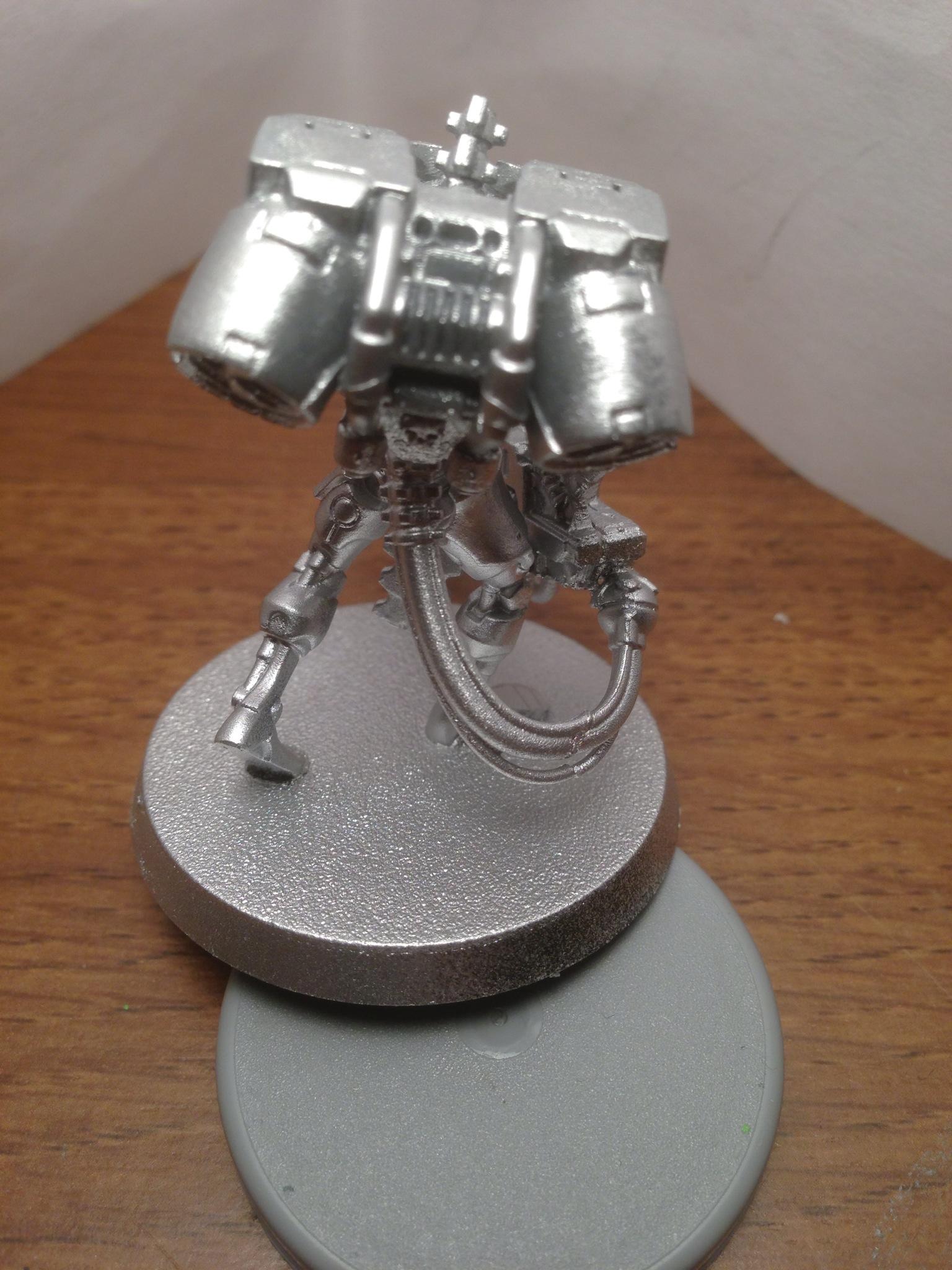 The back where I used the cabling from the immortals back to attach the gun to the model
