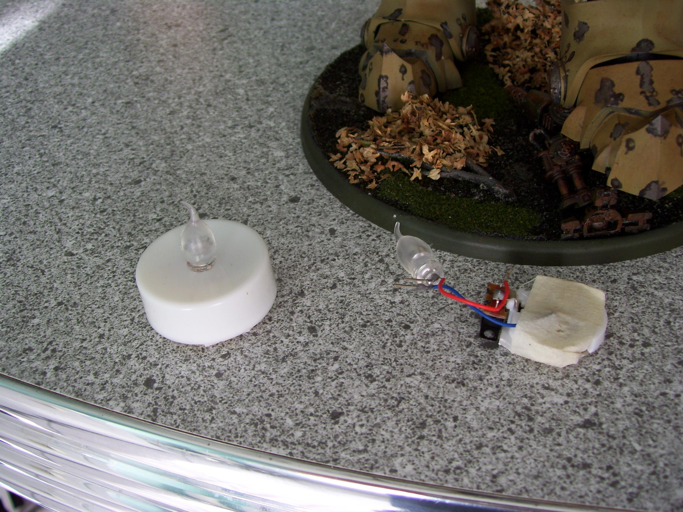 The Tealights I bought. Stripped-down version on the right
