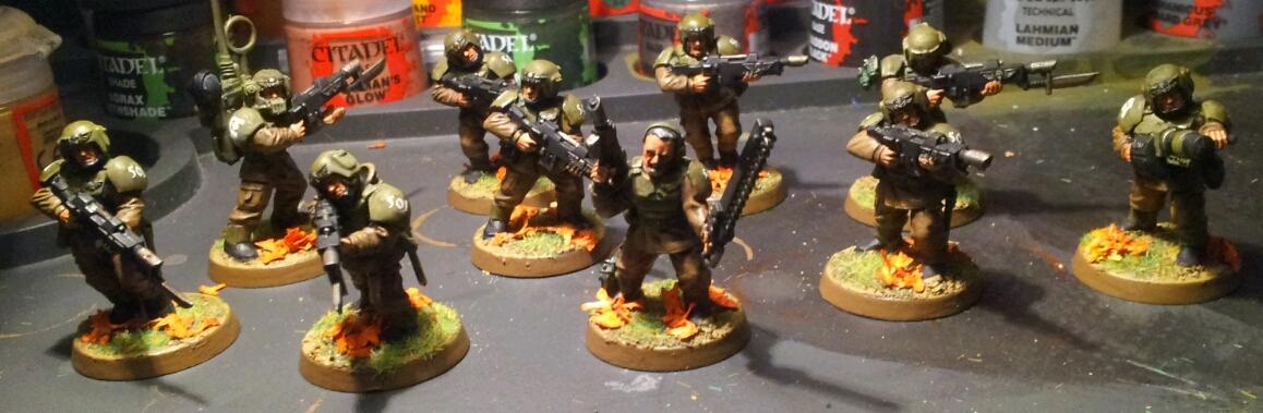Cadians, Forest, Imperial Guard, Leaves, Wood