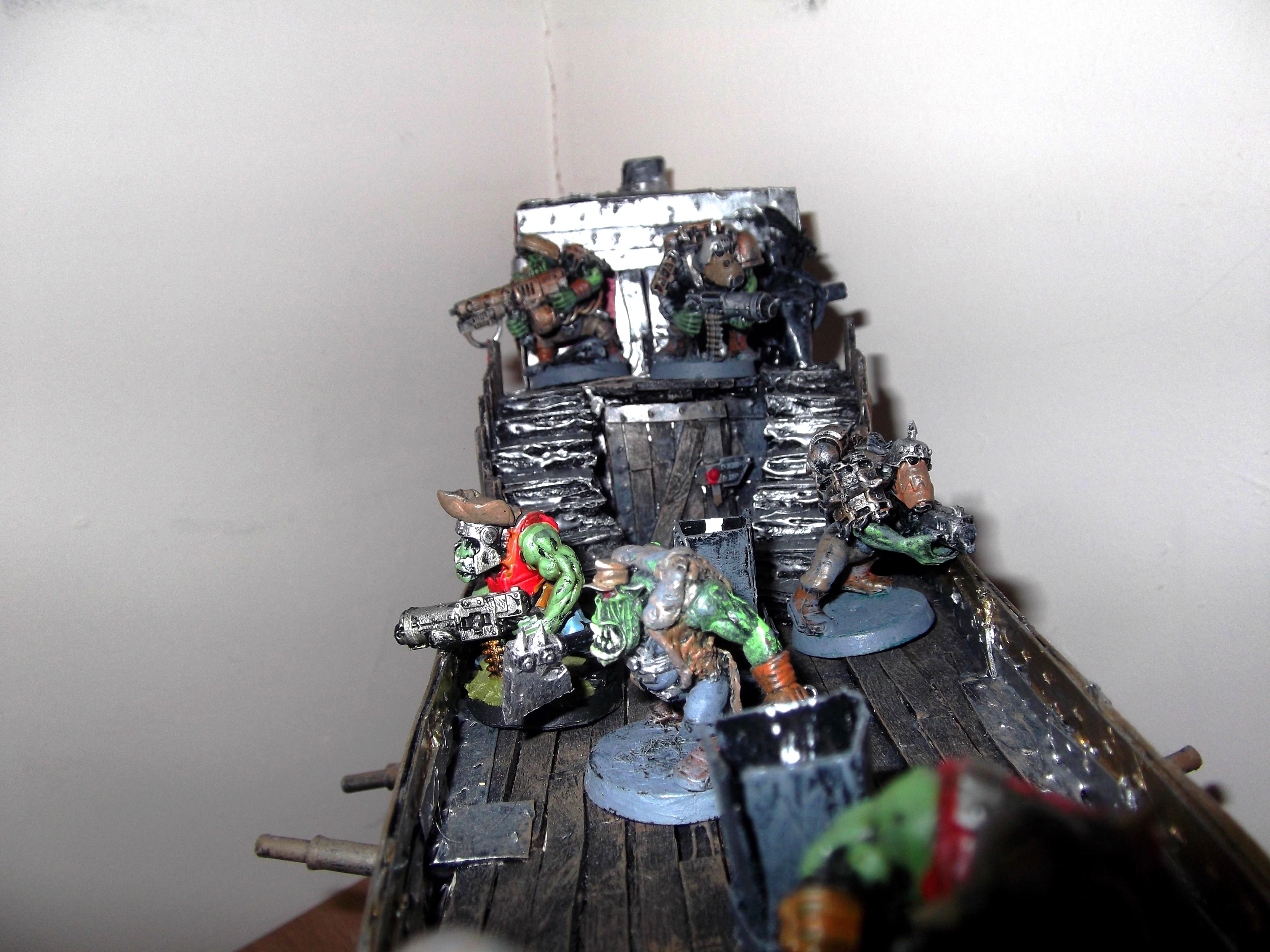 Apocalypse, Battle Barge, Blasta Bomma, Bommer, Conversion, Flyer, Freeboota, Freebooter, Orks, Pirate, Scratch Build, Sky Grinda