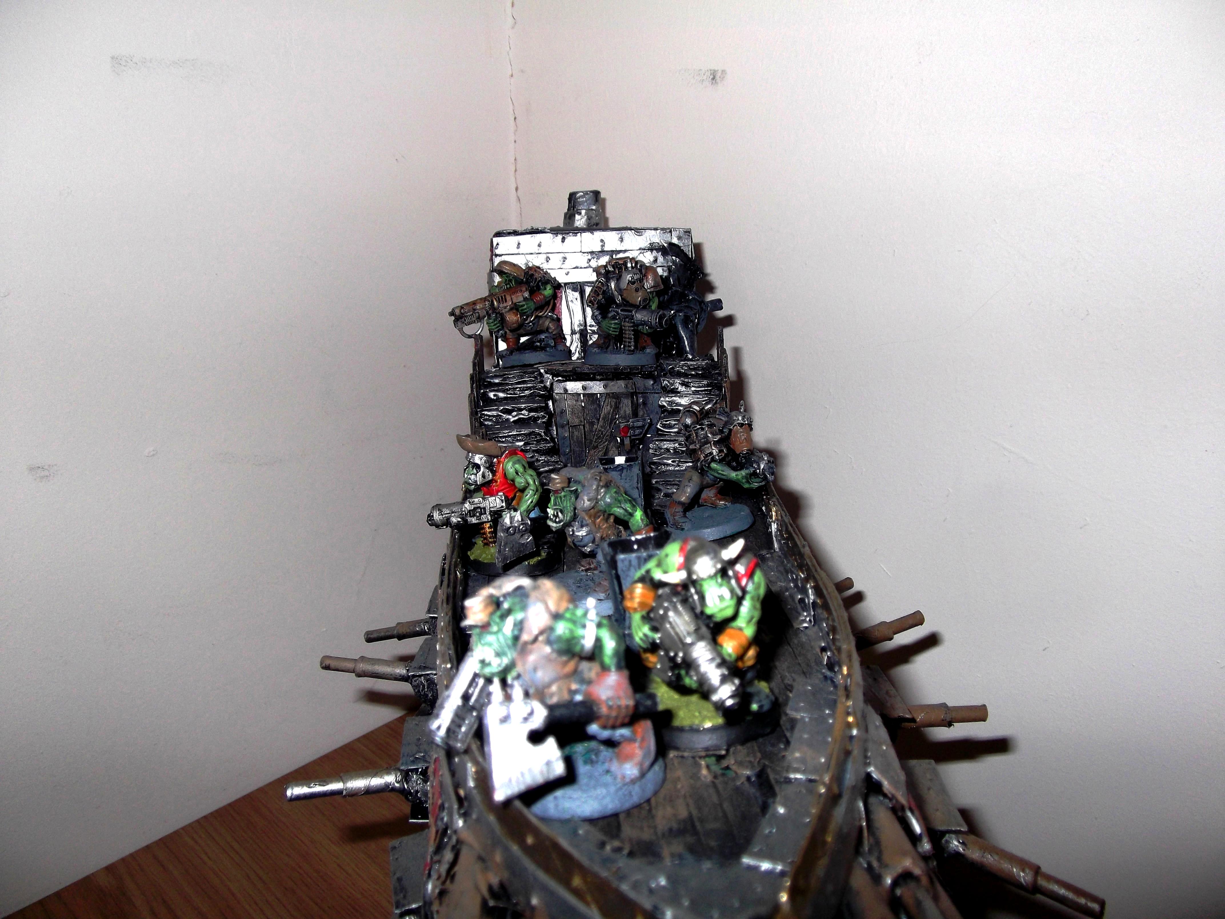 Apocalypse, Battle Barge, Blasta Bomma, Bommer, Conversion, Flyer, Freeboota, Freebooter, Orks, Pirate, Scratch Build, Sky Grinda