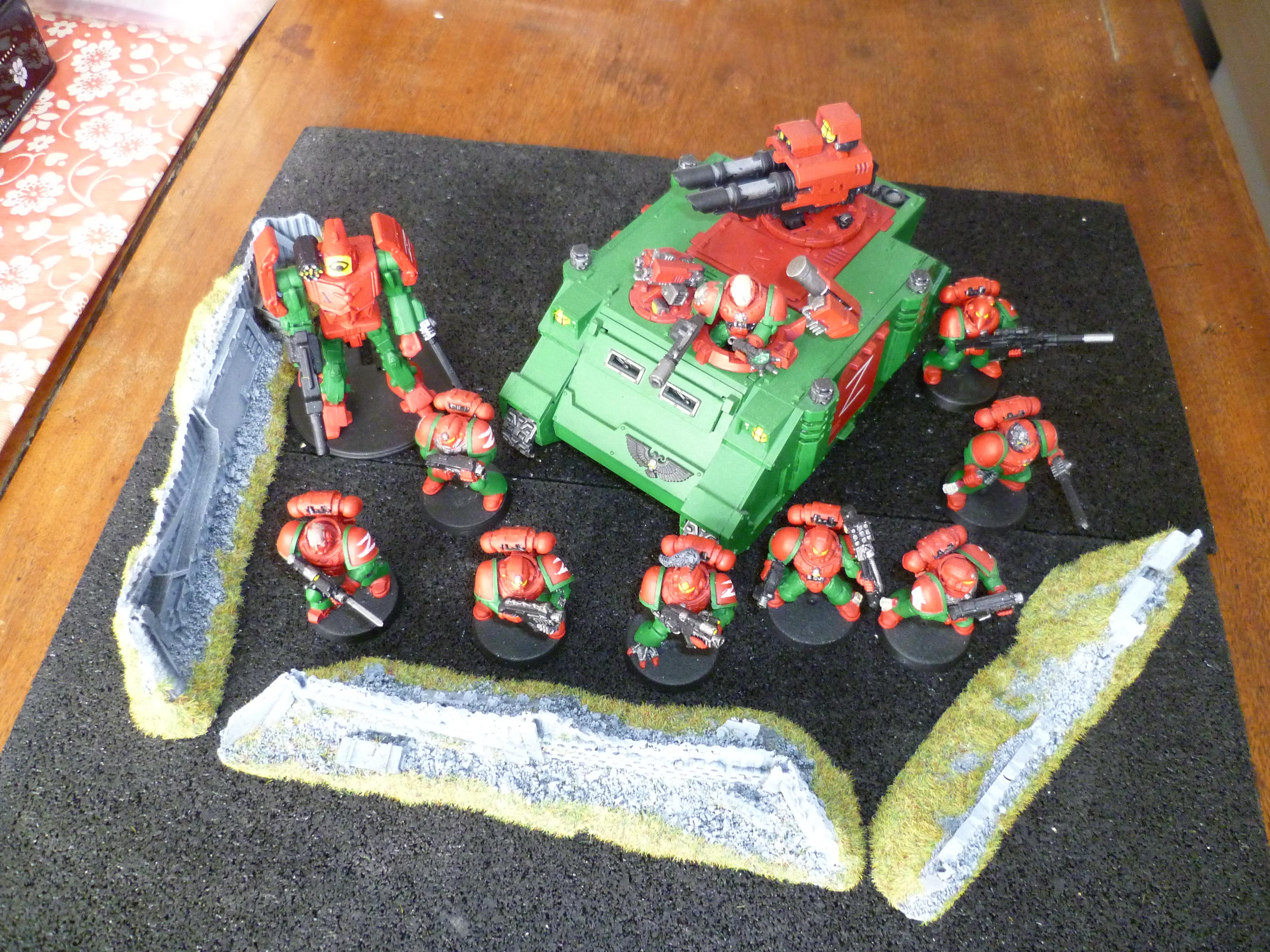 Conversion, Custom, Mech Warrior, Razorback, Space Marines, Tactical, Warhammer 40,000