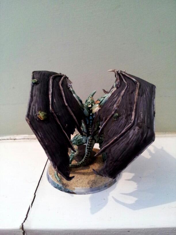 Chaos, Conversion, Daemon Prince, Daemons, Greenstuff, Nurgle, Plague