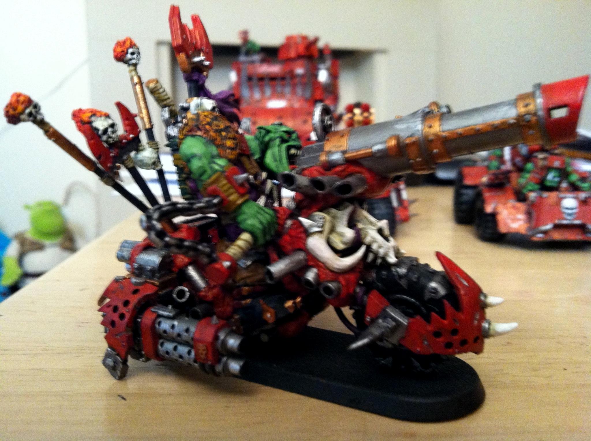 Orks, Warbike, Warboss, Wazdakka Gutsmek