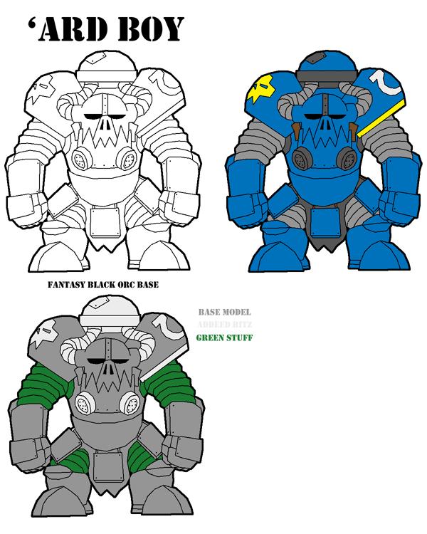 'ardboyz, Orks, Ultramarines, Warhammer 40,000