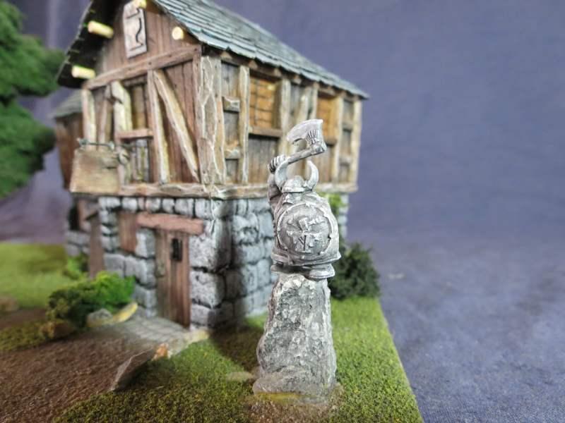 Statue of the original proprietor