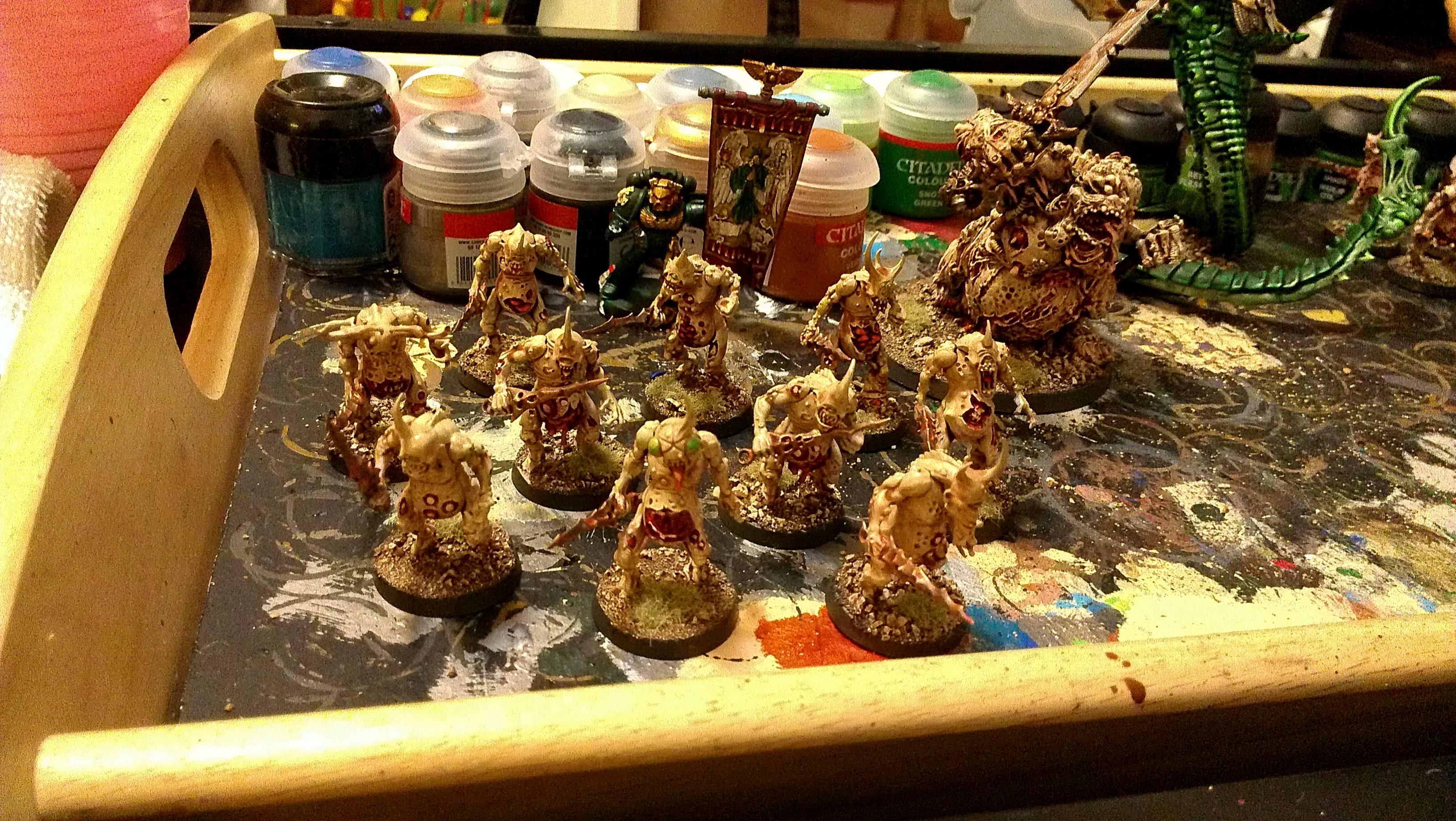 Chaos, Chaos Daemons, Daemons, Nurgle, Plaguebearers