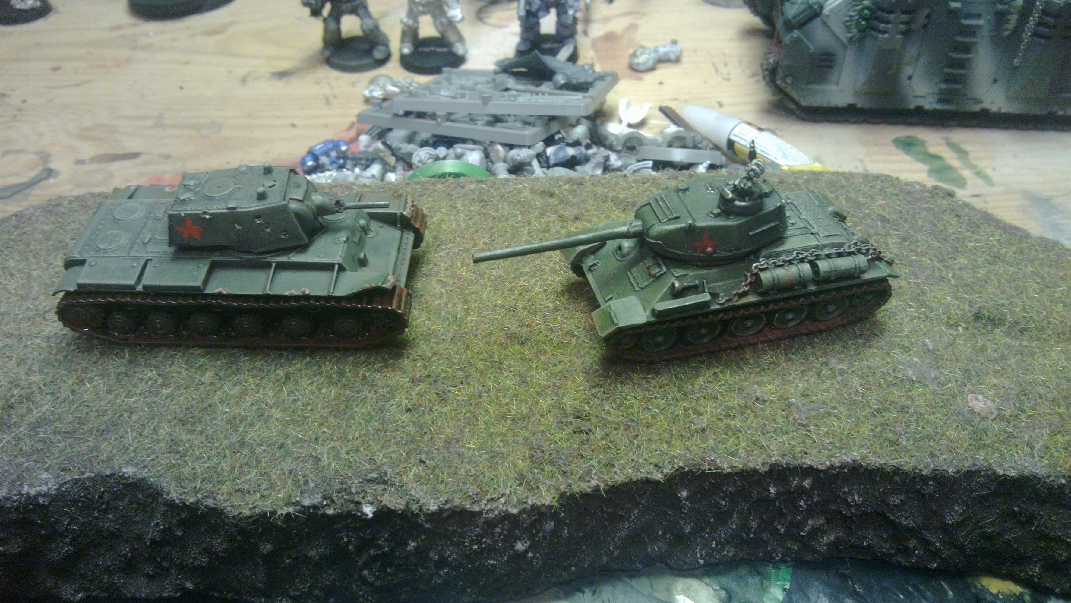 Flames Of War, Kv1, Russians, T34, Tank