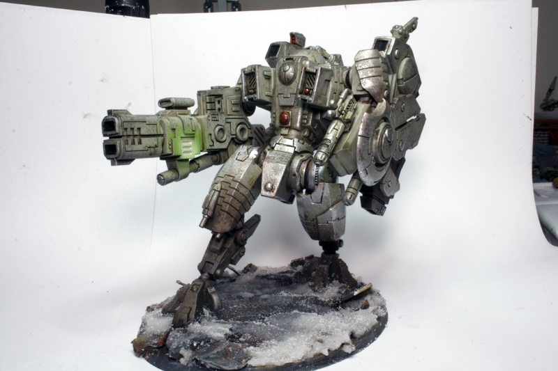 Riptide, Snow, Tau, Warhammer 40k Osl