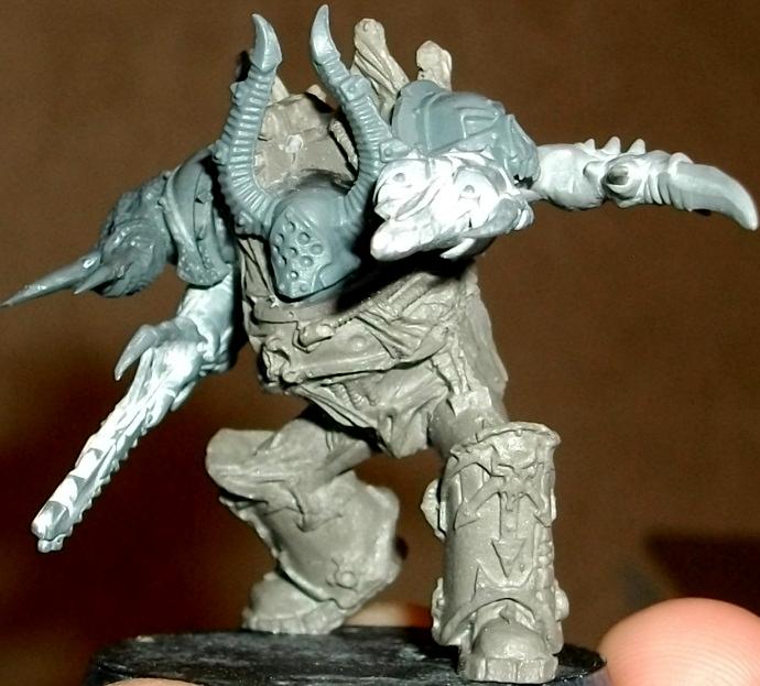 Chaos Space Marines, Conversion, Mutilators, Terminator Armor, Work In Progress