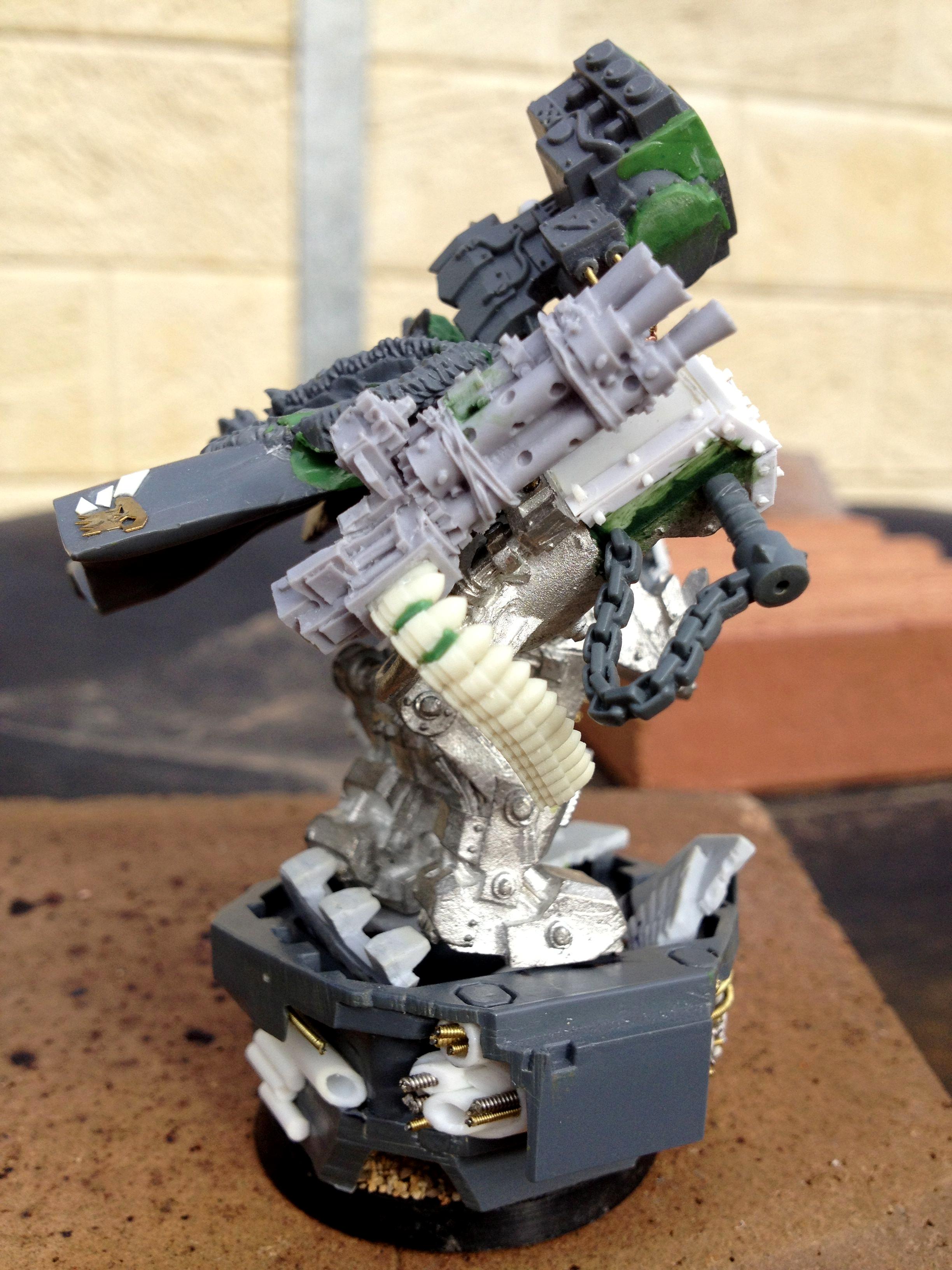 Da Dark Angelz, Orks, Warboss, Work In Progress