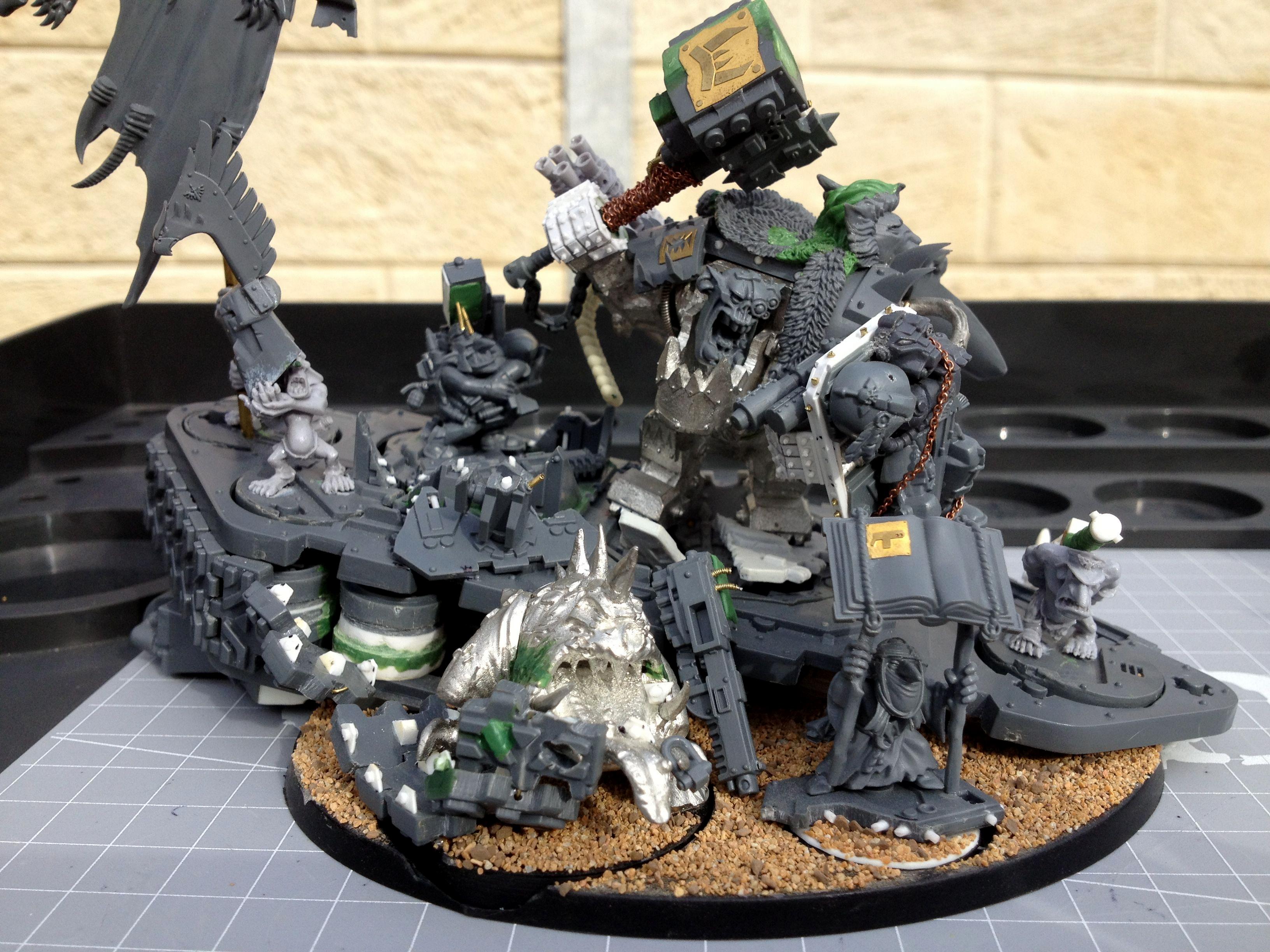Da Dark Angelz, Orks, Warboss, Work In Progress