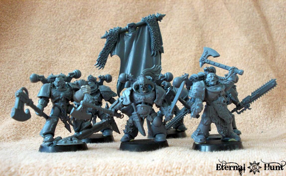 Chaos Space Marines, Conversion, Joras Turnpelt, Khorne, Renegades, Space Wolves, Warhammer 40,000