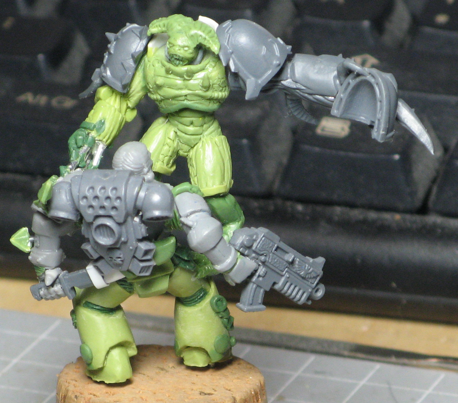 Chaos Space Marines, Conversion, Possessed, Scratch Build, Sculpting