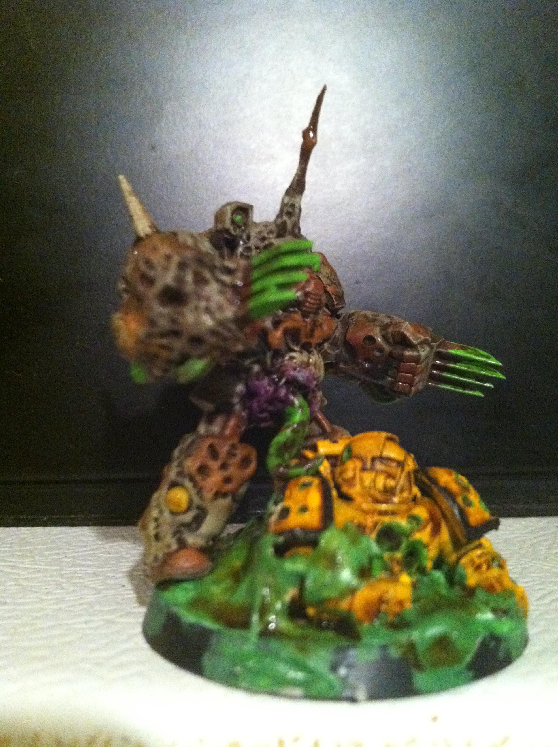 Plague Marines, plague terminator lord side view