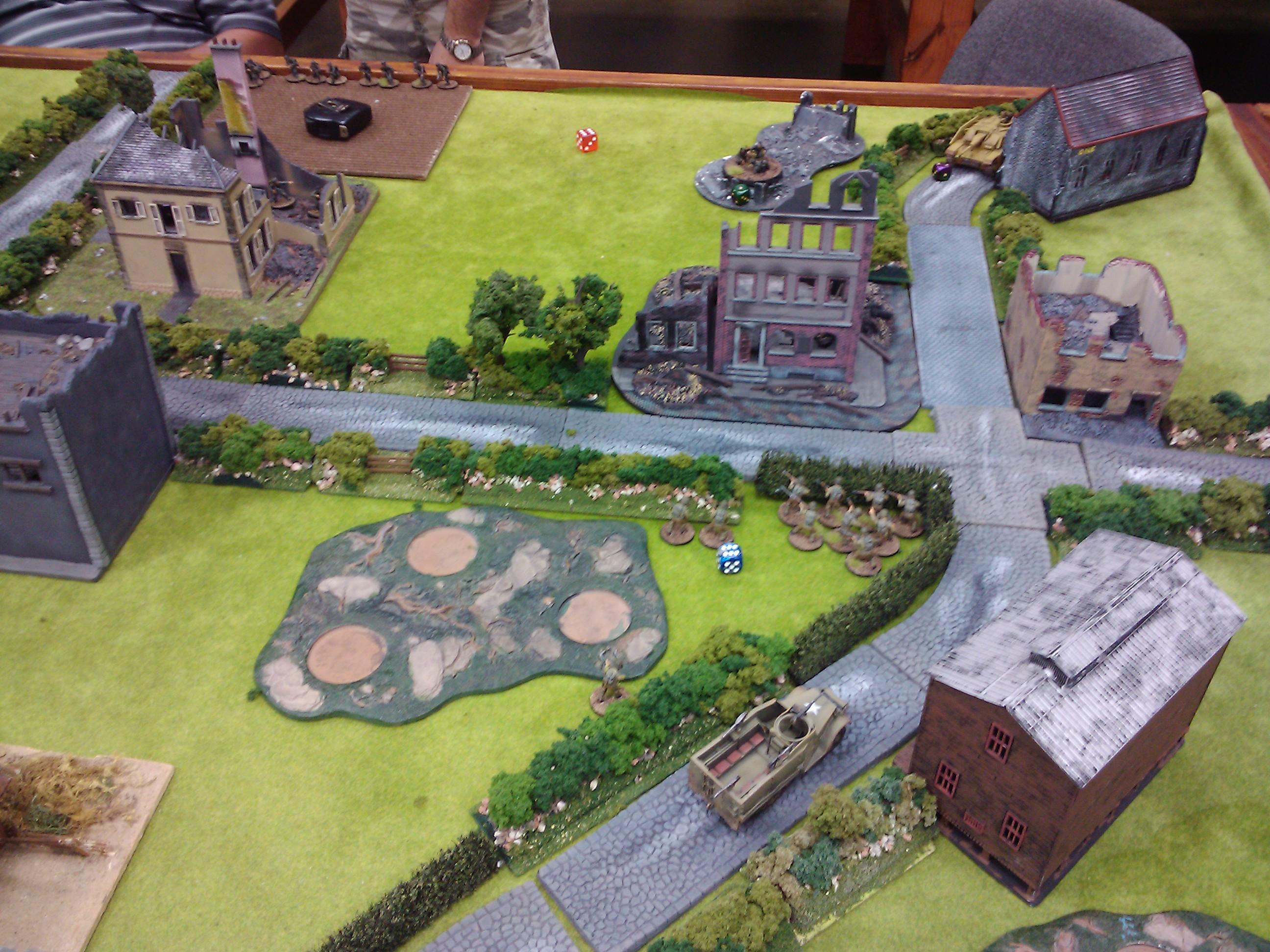 28mm, Army, Bolt Action, Demo, Game, Germans, Historical, Russians, Terrain, Us Army, Warlord Games, World War 2